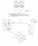 Alternator Controls Electric Starter Governor Spring Ignition Diagram and Parts List for 280J77-0122-B1  Briggs and Stratton Engine